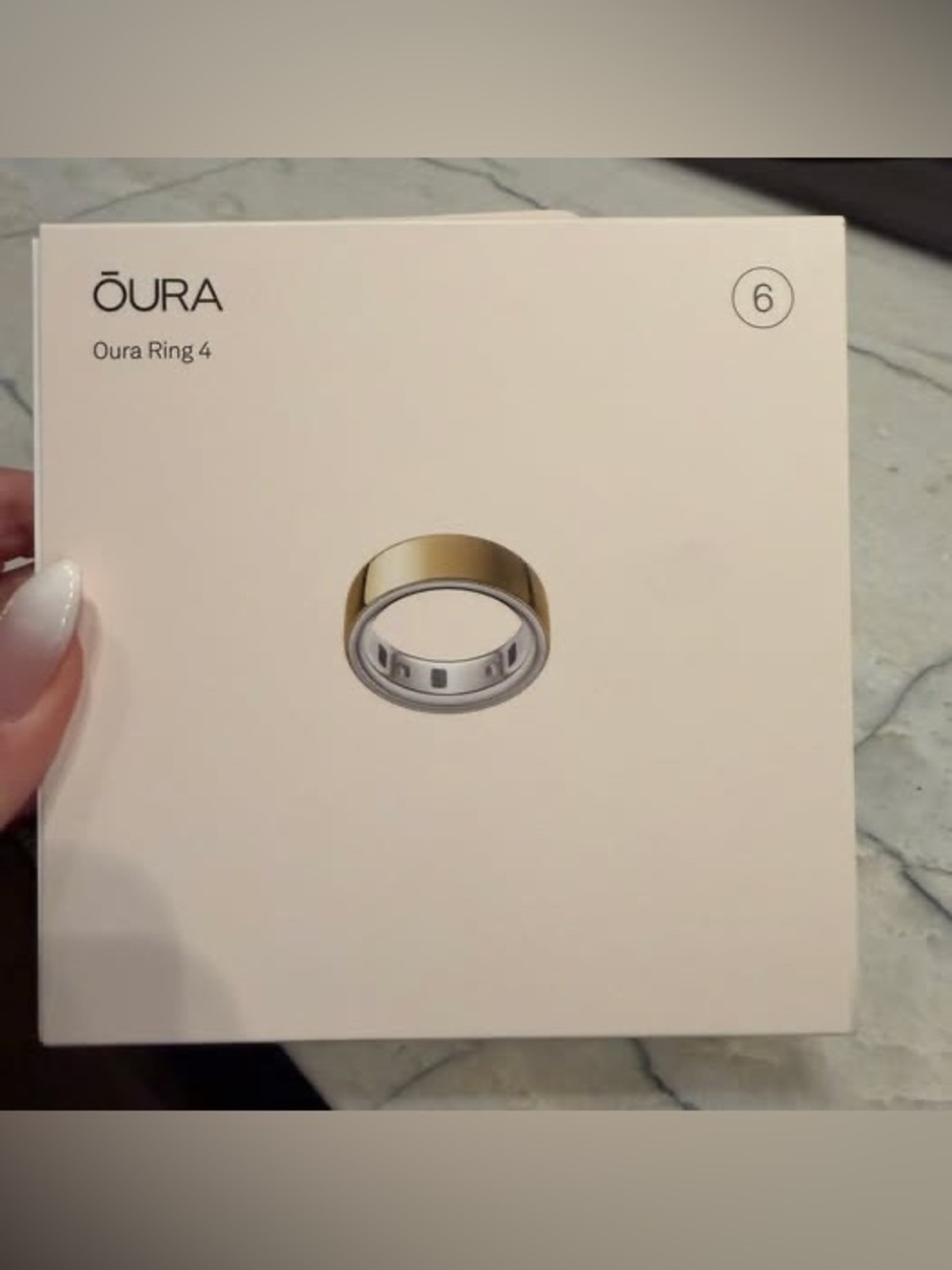 Oura Ring Gen 4 Gold Size 6